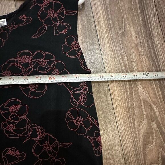 Liz Baker sleeveless knit floral top SZ XL - Picture 6 of 9